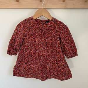 Gap floral corduroy dress